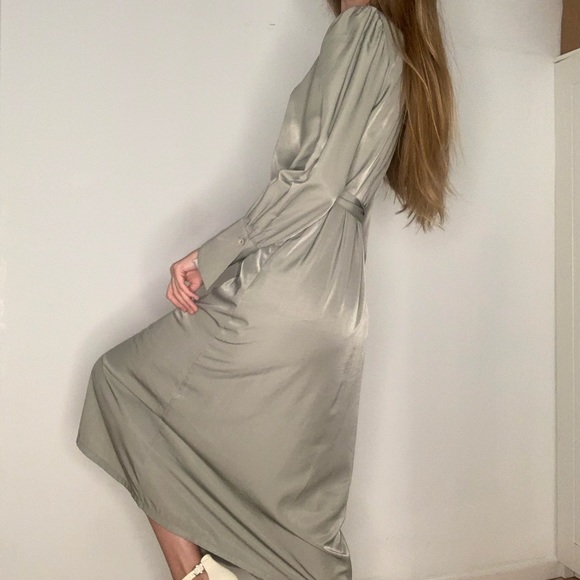Olive maxi dress S Siizu New York - Picture 7 of 9